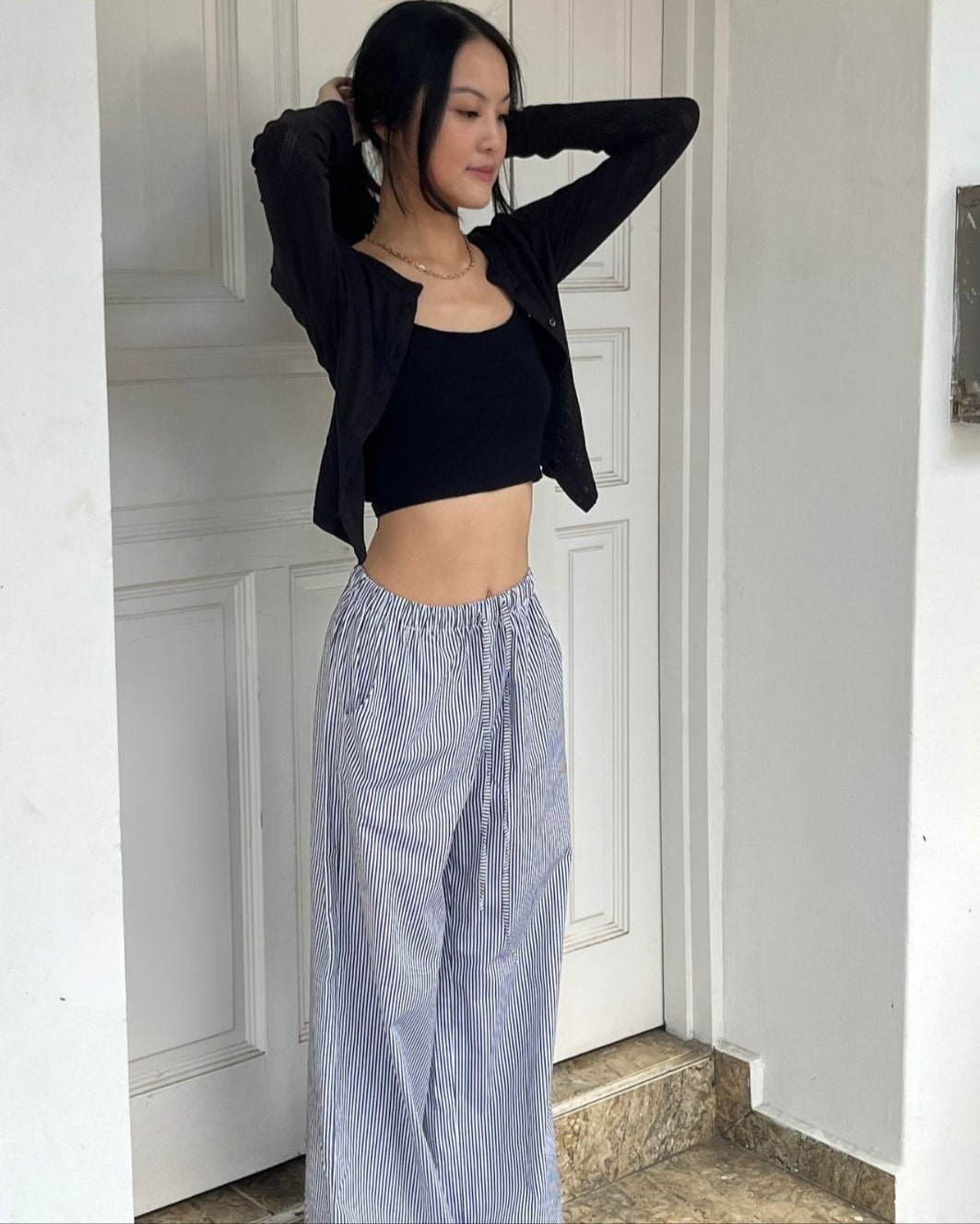 Blackberry Striped Lounge Pants