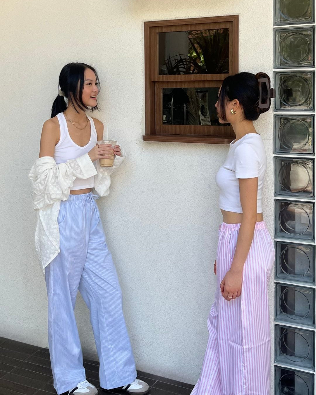 Strawberry Striped Lounge Pants