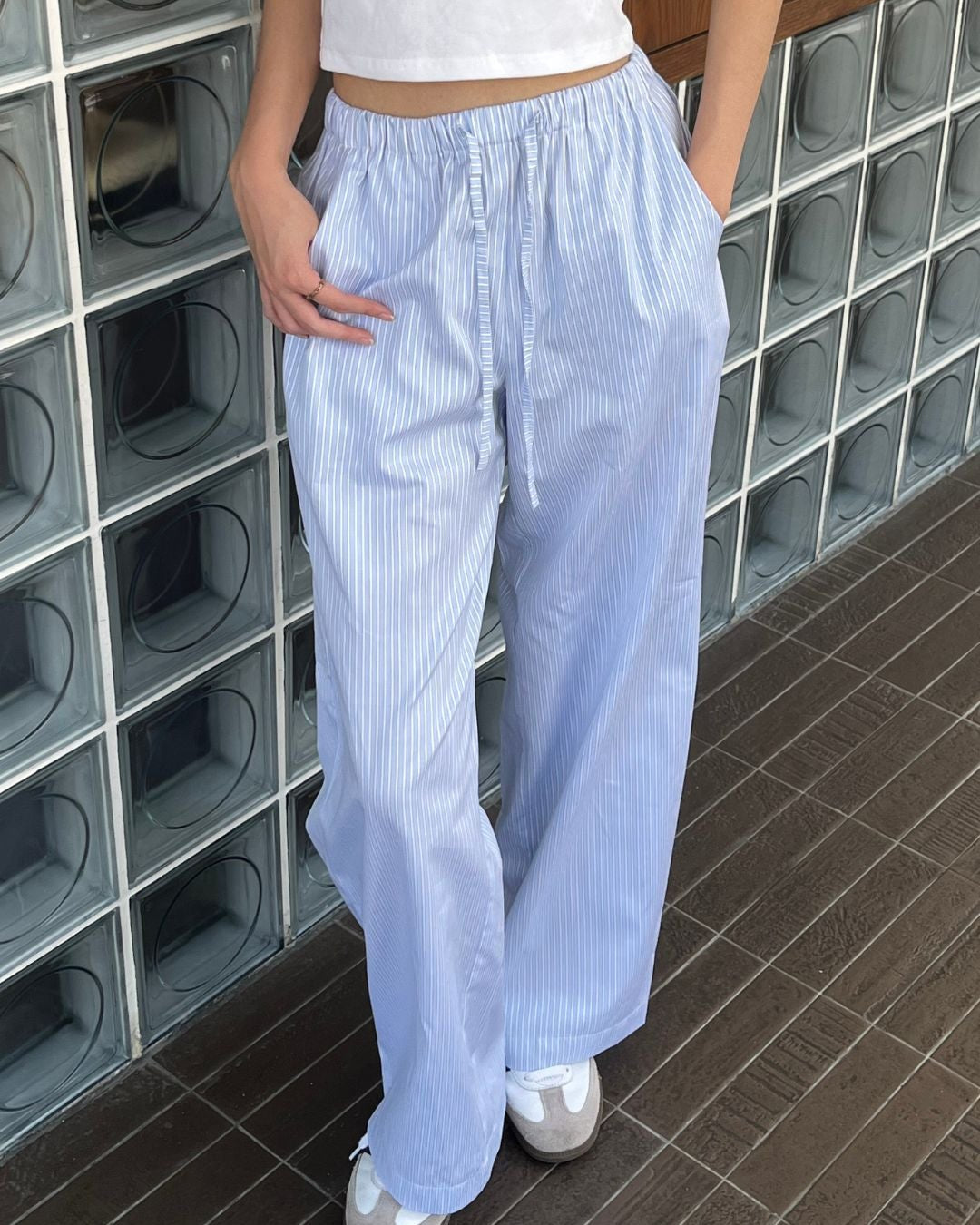 Blueberry Striped Lounge Pants