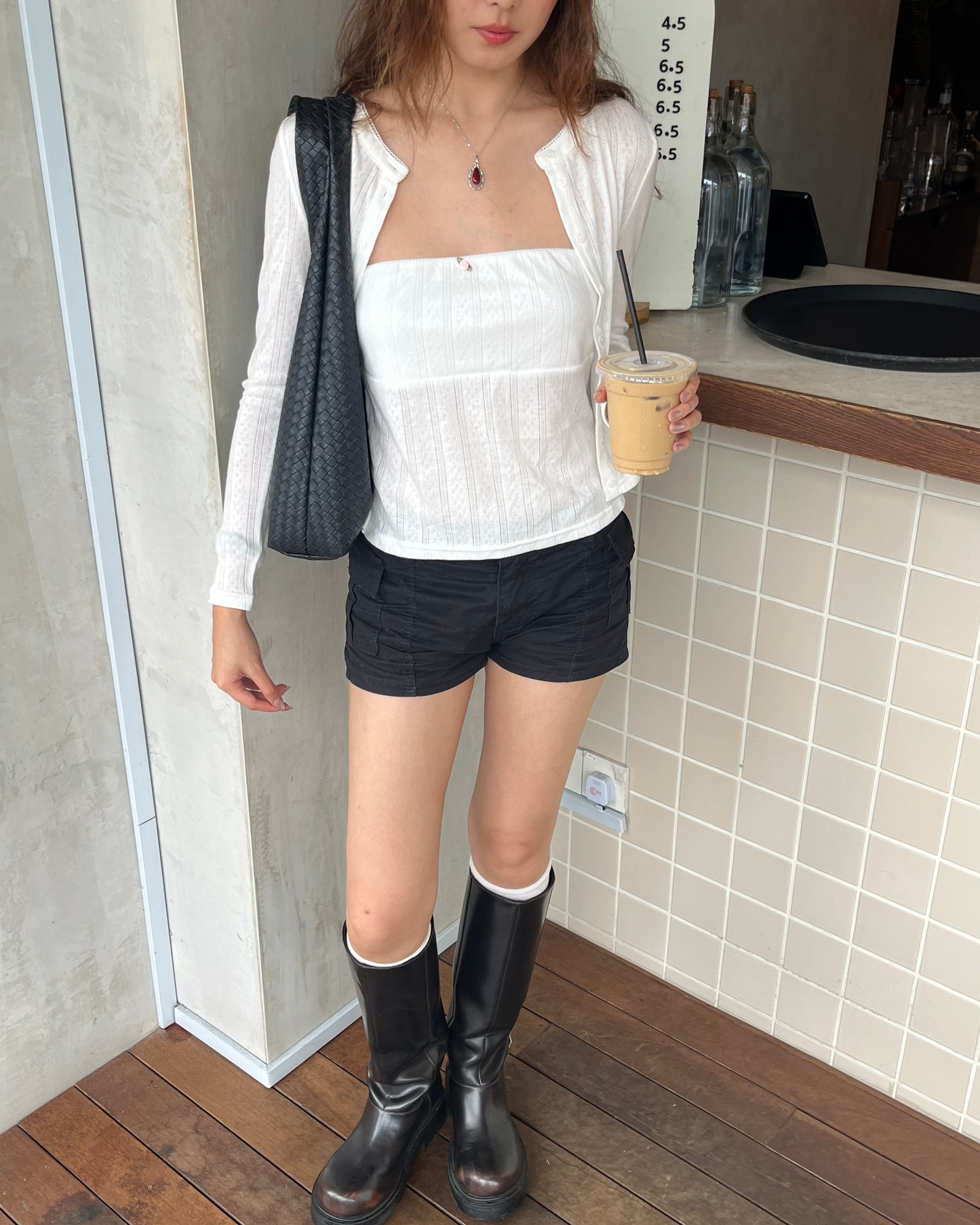 Pointelle Cozy Cardigan - White