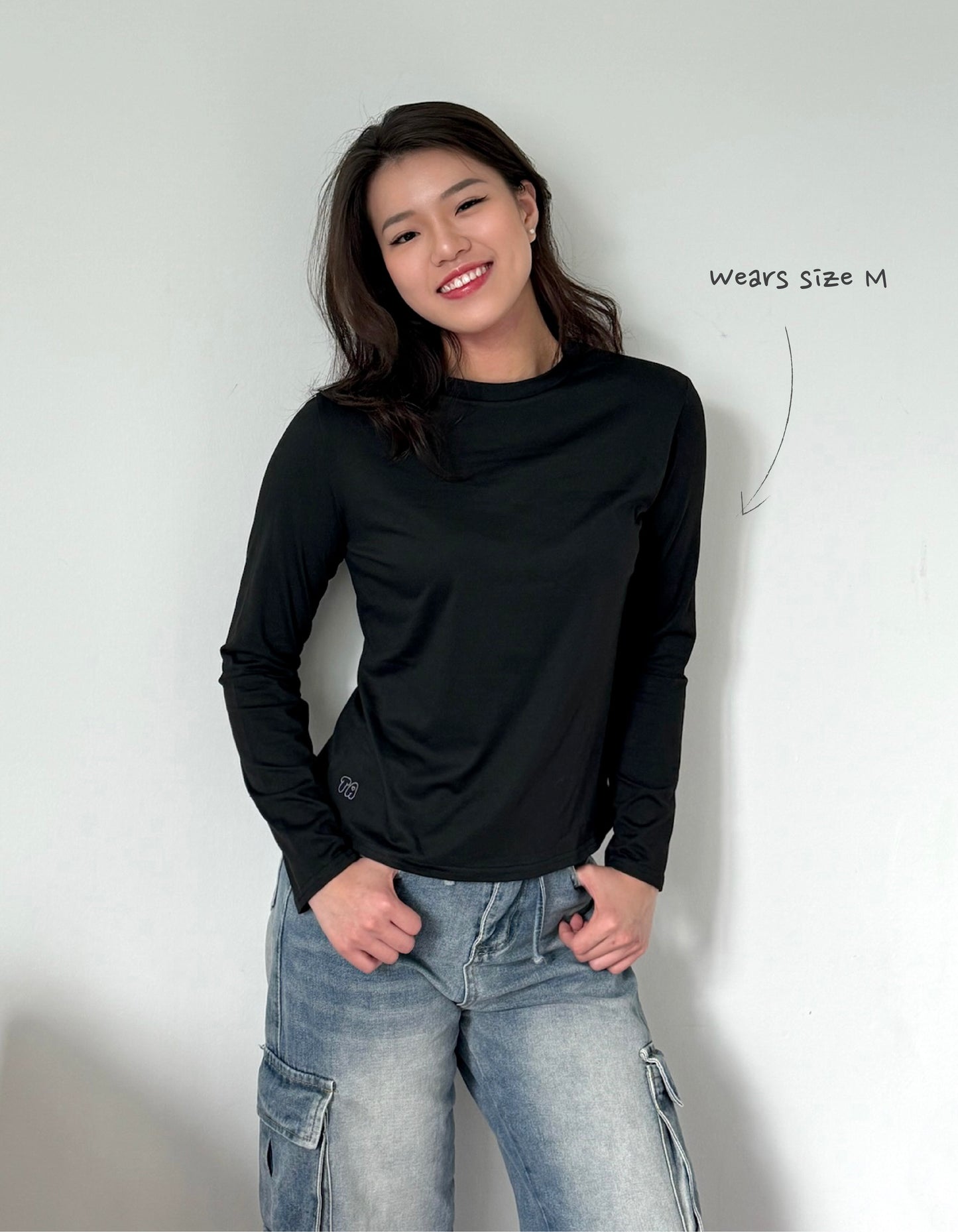 Butter Long Sleeve Tee - Black Velvet