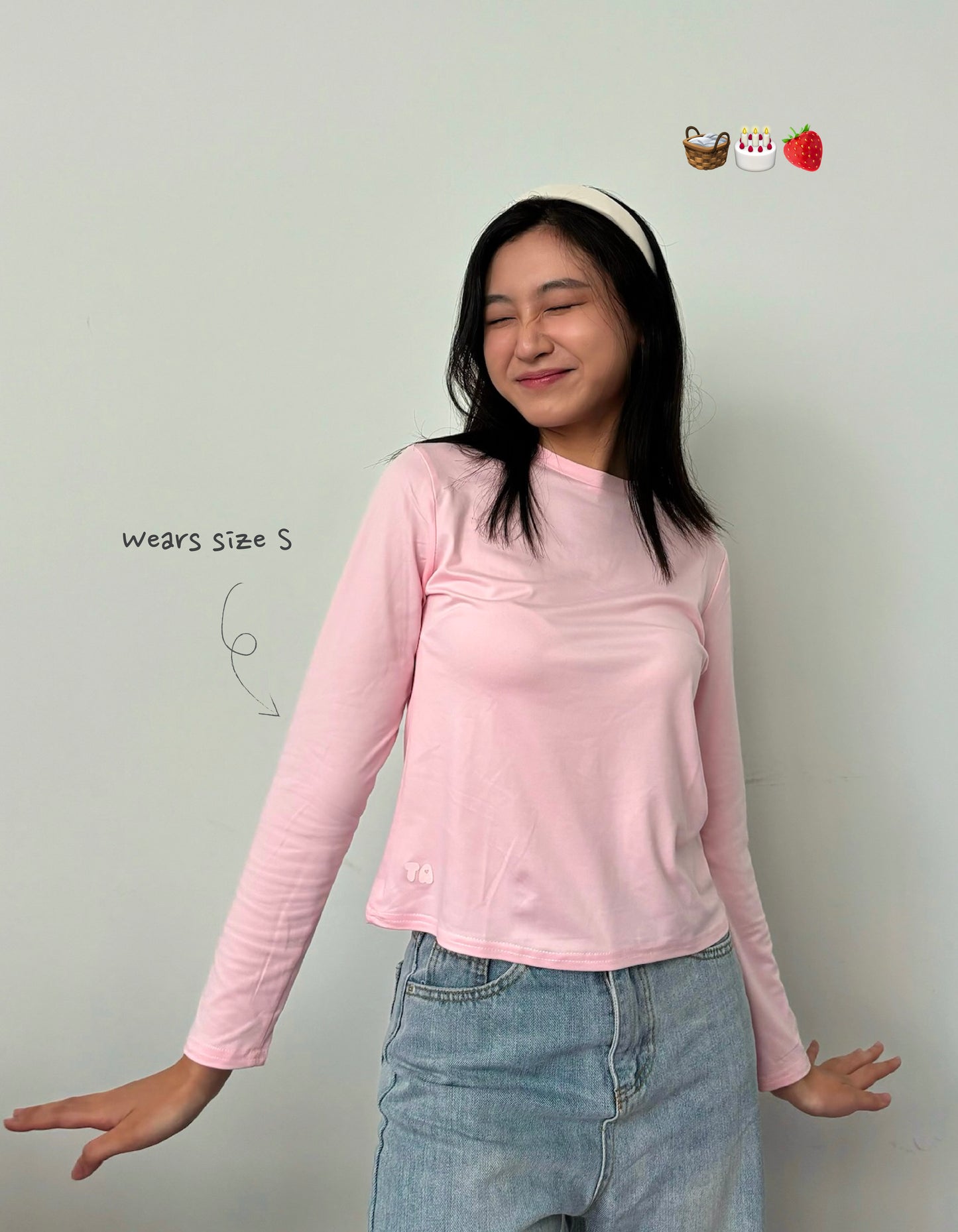 Butter Long Sleeve Tee - Strawberry Swirl
