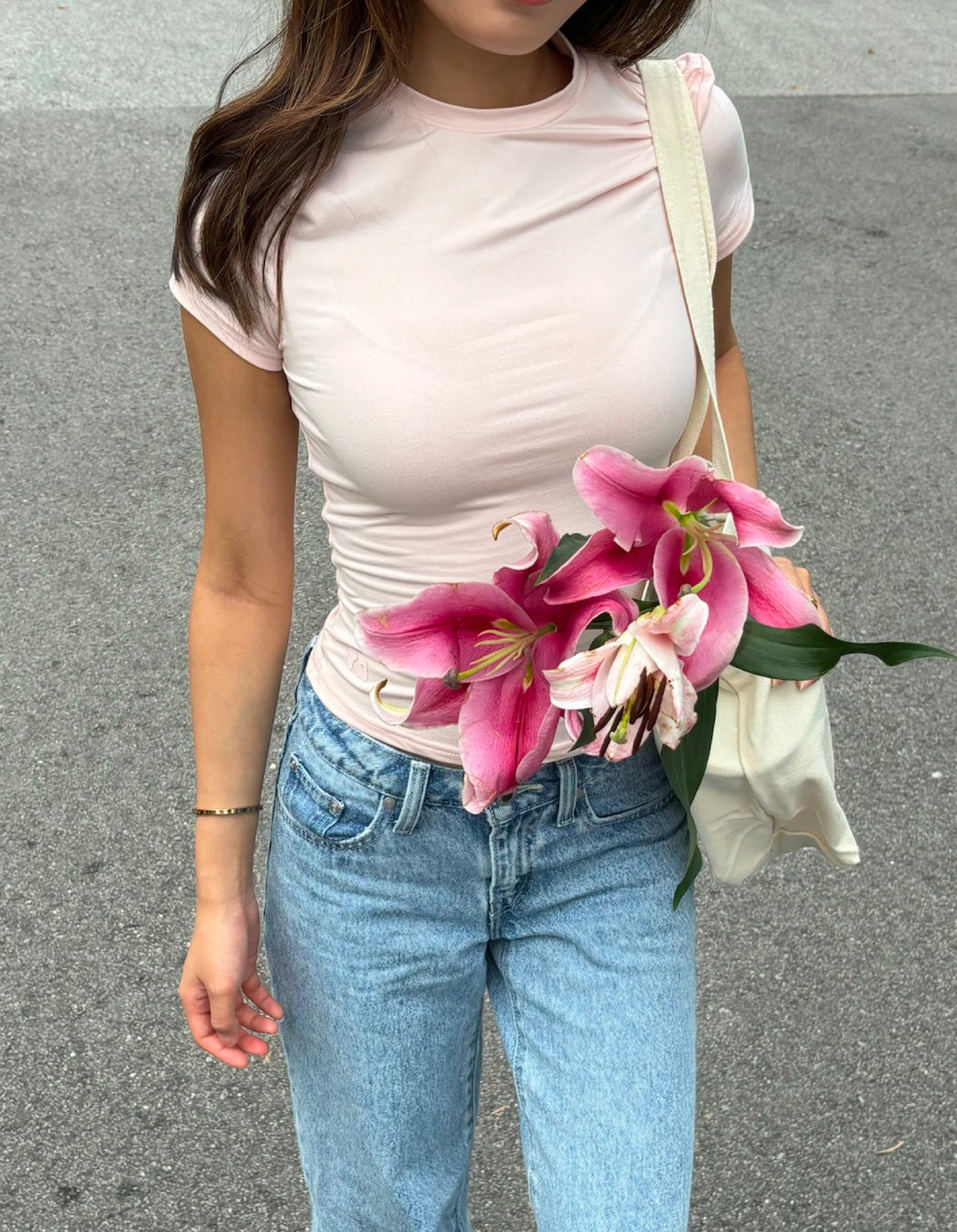 Butter Short Sleeve Tee - Pink Lemonade