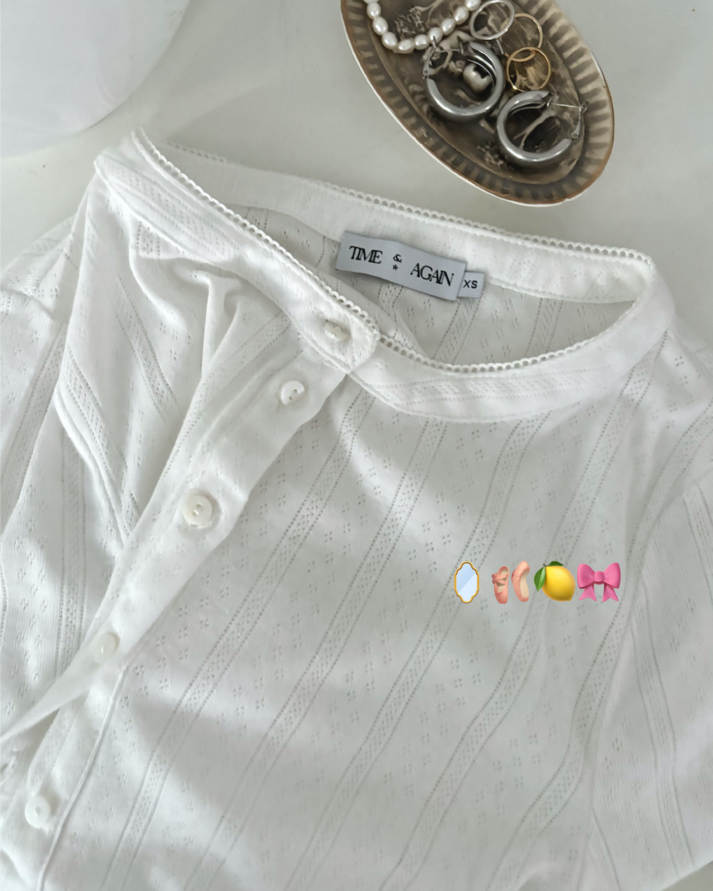 Pointelle Cozy Cardigan - White