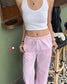 Strawberry Striped Lounge Pants