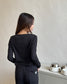 Pointelle Cozy Cardigan - Black