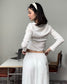 The Pointelle Layering Duo - White