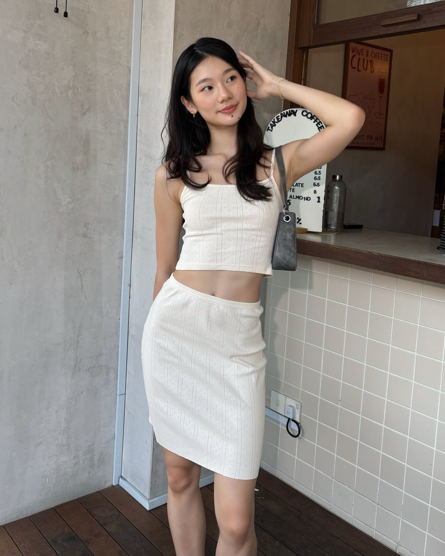 The Lola Tank - Butter Pointelle