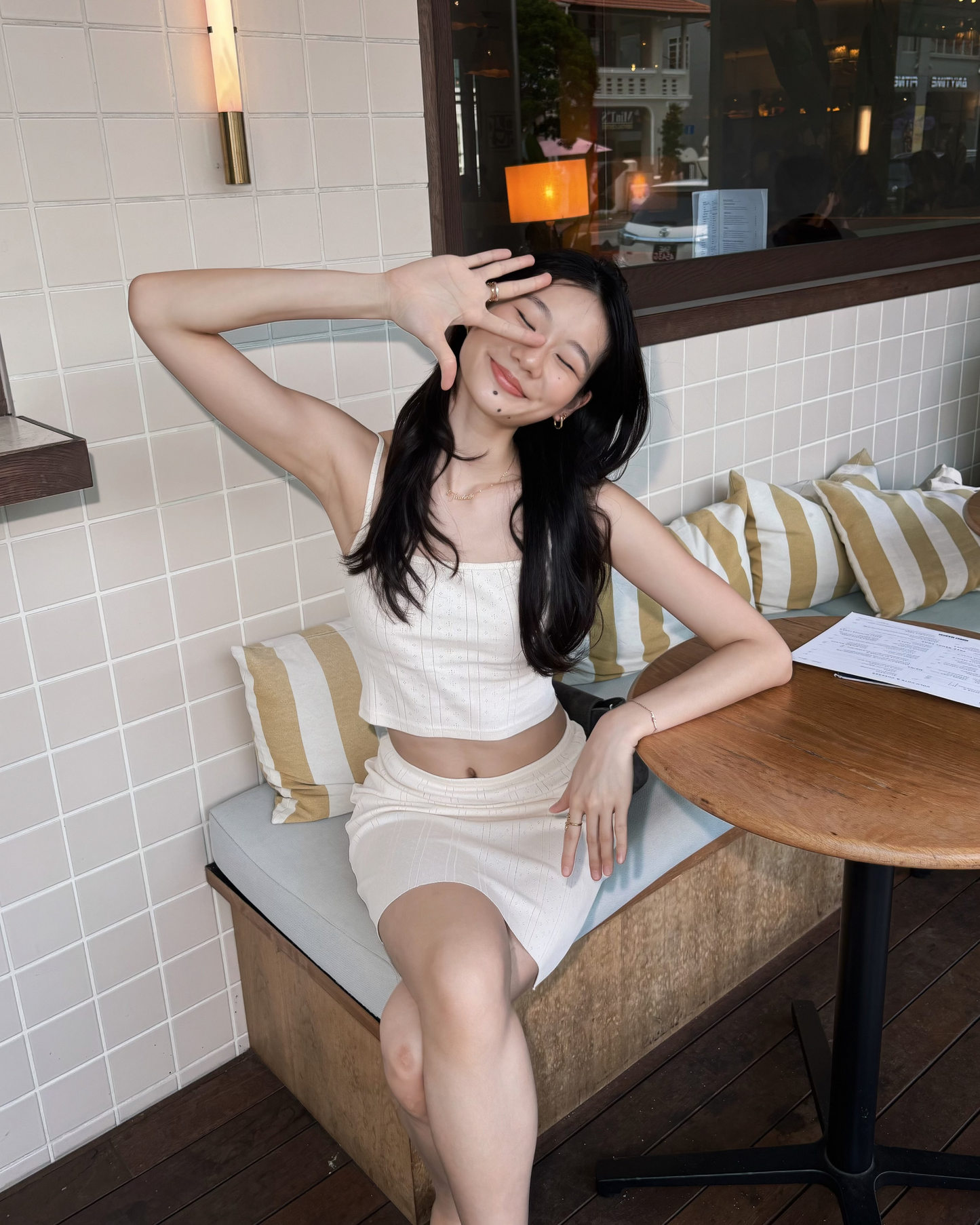 The Lola Tank - Butter Pointelle