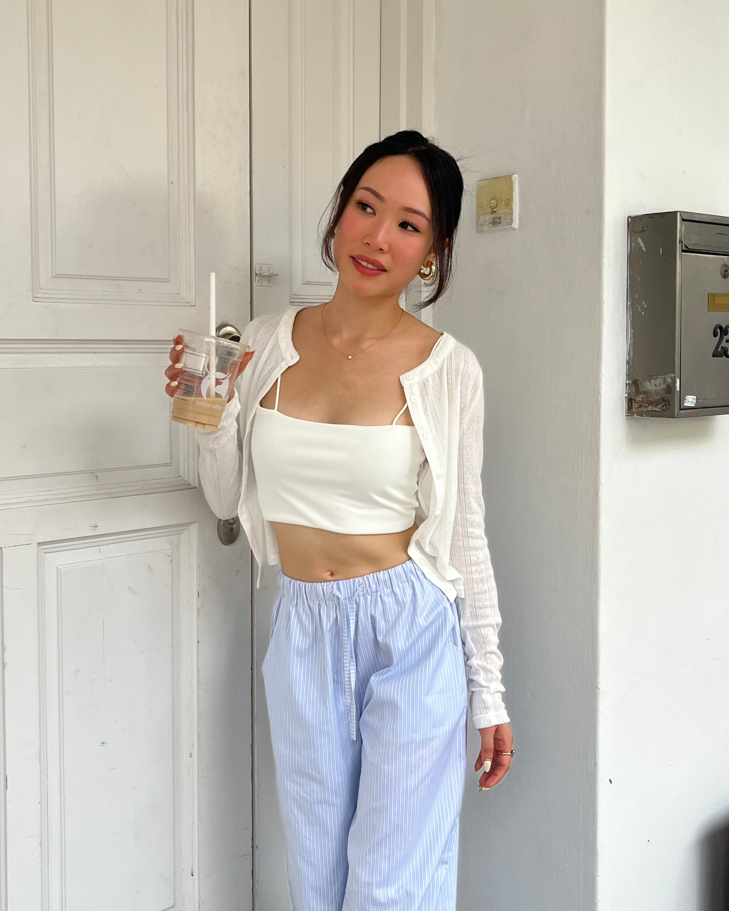 Blueberry Striped Lounge Pants