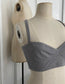 The Outside Knitted Bralette - Stormy grey