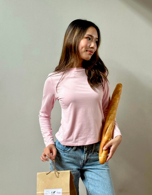 Butter Long Sleeve Tee - Strawberry Swirl